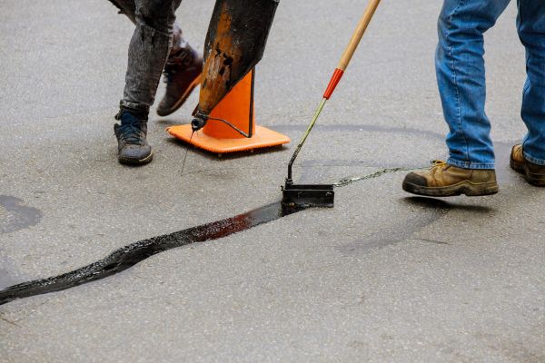 Parking Lot Crack Sealing in Marana